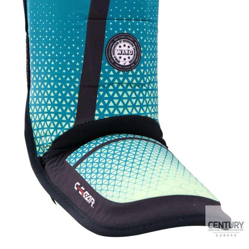 Chránič holene a členku C-GEAR Sport Discipline  schválený WAKO (prateľný) - Farba: Čierna/šedá, Veľkosť: XL
