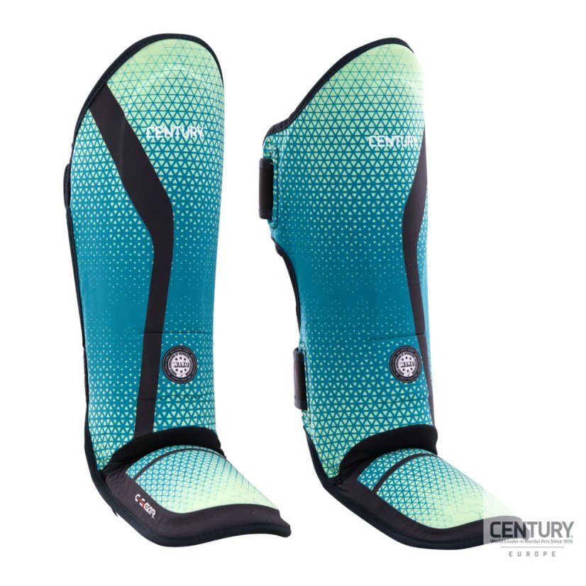 Chránič holene a členku C-GEAR Sport Discipline  schválený WAKO (prateľný) - Farba: Čierna/šedá, Veľkosť: XL