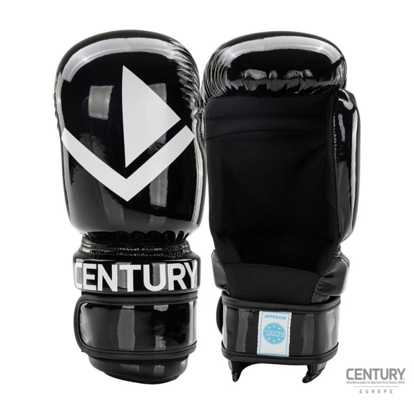 Rękawice Point Fighting Valor 8 oz zatwierdzone przez organizację WAKO - Kolor: Czarny, Rozmiar: Młodzież
