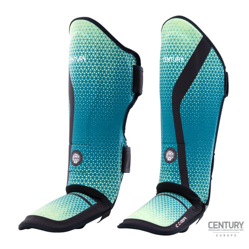 Chránič holene a členku C-GEAR Sport Discipline  schválený WAKO (prateľný) - Farba: Čierna/šedá, Veľkosť: XL